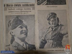 Pierwsza warszawska milicjantka. Znana była jako 