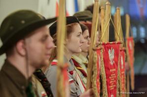 [VIDEO] W Dzień Myśli Braterskiej Andrzej Duda gościł przedstawicieli krajowych i zagranicznych organizacji harcerskich objętych przez Prezydenta RP Honorowym Protektoratem