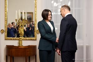 [VIDEO] Świąteczno-noworoczne spotkanie ze Swiatłaną Cichanouską oraz przedstawicielami społeczności białoruskiej