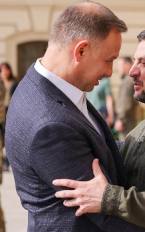 [VIDEO] Bezpieczeństwo i gospodarka wśród tematów dzisiejszych rozmów Prezydentów Polski i Ukrainy