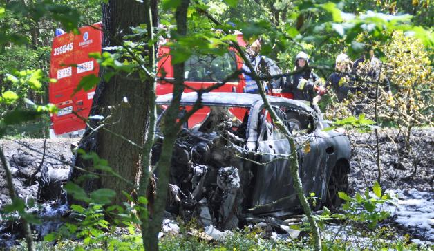 Spłonęli w Porsche!