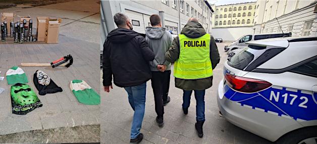 [VIDEO] Zatrzymanie siedemnastu osób związanych ze środowiskiem Pseudokibiców