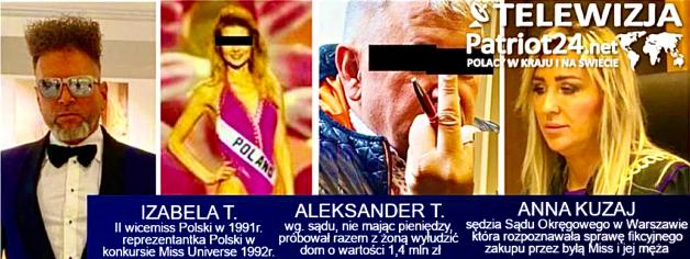 [VIDEO] PATRIOT24 RUTKOWSKI W AKCJI:  Na 1,5 roku więzienia skazał sąd byłą uczestniczkę Miss Uniwersum i jej męża - aferzystę z Marriotta!